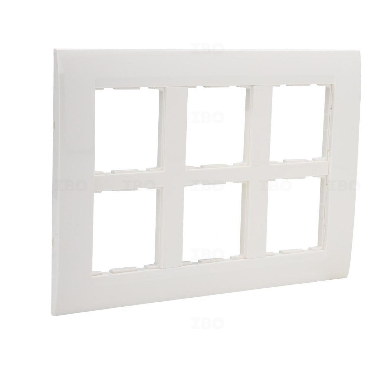 GreatWhite Fiana 12 Module Cover Plate with Base Frame - White
